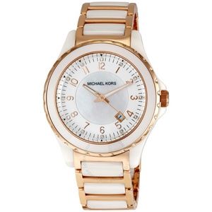 Michael Kors Rose Gold & Mother of Pearl Watch